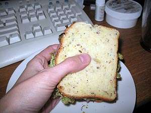 Photo: Sandwich with gluten-free bread. CC--rmkoske Photo: Sandwich with gluten-free bread. CC--rmkoske