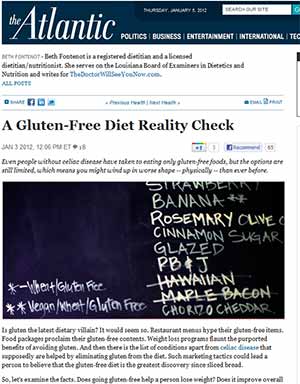 Dr. Ron Hoggan Responds to The Atlantic's Article: A Gluten-Free Diet Reality Check Dr. Ron Hoggan Responds to The Atlantic's Article: A Gluten-Free Diet Reality Check