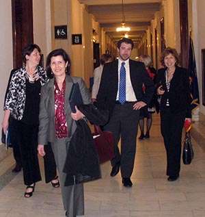 Here's part of our group, walking the halls of Congress Here's part of our group, walking the halls of Congress