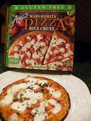 Amy's New Gluten Free Rice Crust Margherita Pizza Amy's New Gluten Free Rice Crust Margherita Pizza