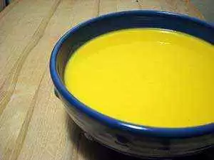 The finished butternut squash soup with apples. Photo: CC-fritish The finished butternut squash soup with apples. Photo: CC-fritish