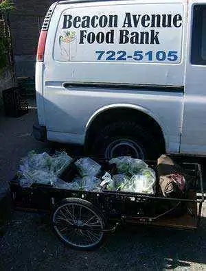 This photo shows a van from the Beacon Avenue Food Bank in Seattle.