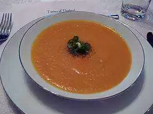 The finished spiced pumpkin soup. Photo: CC--Stu_Spivak