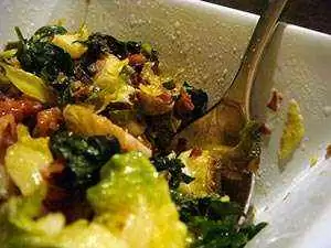 The finished pan-roasted Brussels sprouts. Photo: cc--megan.chromik The finished pan-roasted Brussels sprouts. Photo: cc--megan.chromik