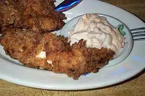The finished buttermilk oven-fried chicken. Photo: CC-stu_spivak