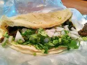 The finished classic mexican steak tacos. Photo: CC--marzbars