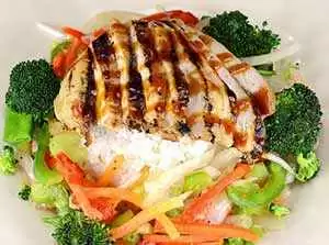 The finished grilled chicken teriyaki. Photo: CC--Moses Preciado