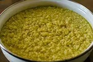 The finished cheese risotto. Photo: CC--micurs The finished cheese risotto. Photo: CC--micurs