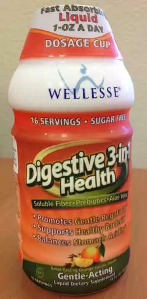 Wellesse Gluten-Free Digestive 3-In-1 Health Liquid Dietary Supplement
