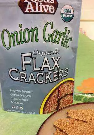 Foods Alive Organic Onion Garlic Flax Crackers