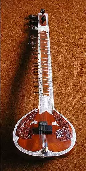 Photo of sitar: Wikimedia Commons--Jan Krause