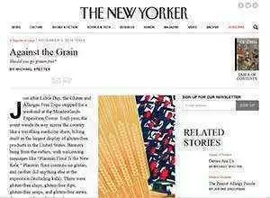 Michael Specter's Personal Perspective on Non-Celiac Gluten Avoidance