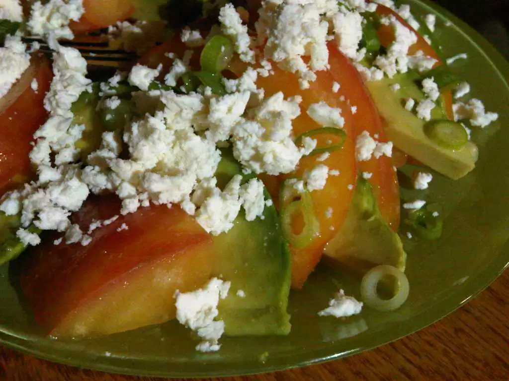 Avocado Heirloom Tomato Salad (Gluten-Free) - A great salad to wind into fall. Photo: CC--Emily Rader