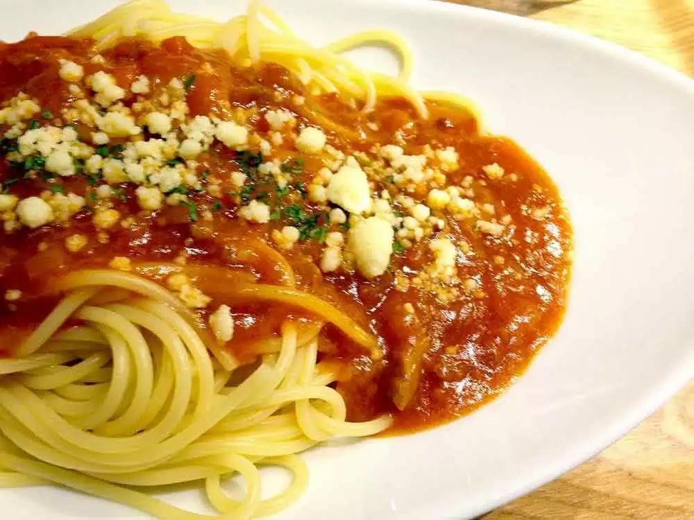 GlutenFree Spaghetti with NoCook Pasta Sauce
