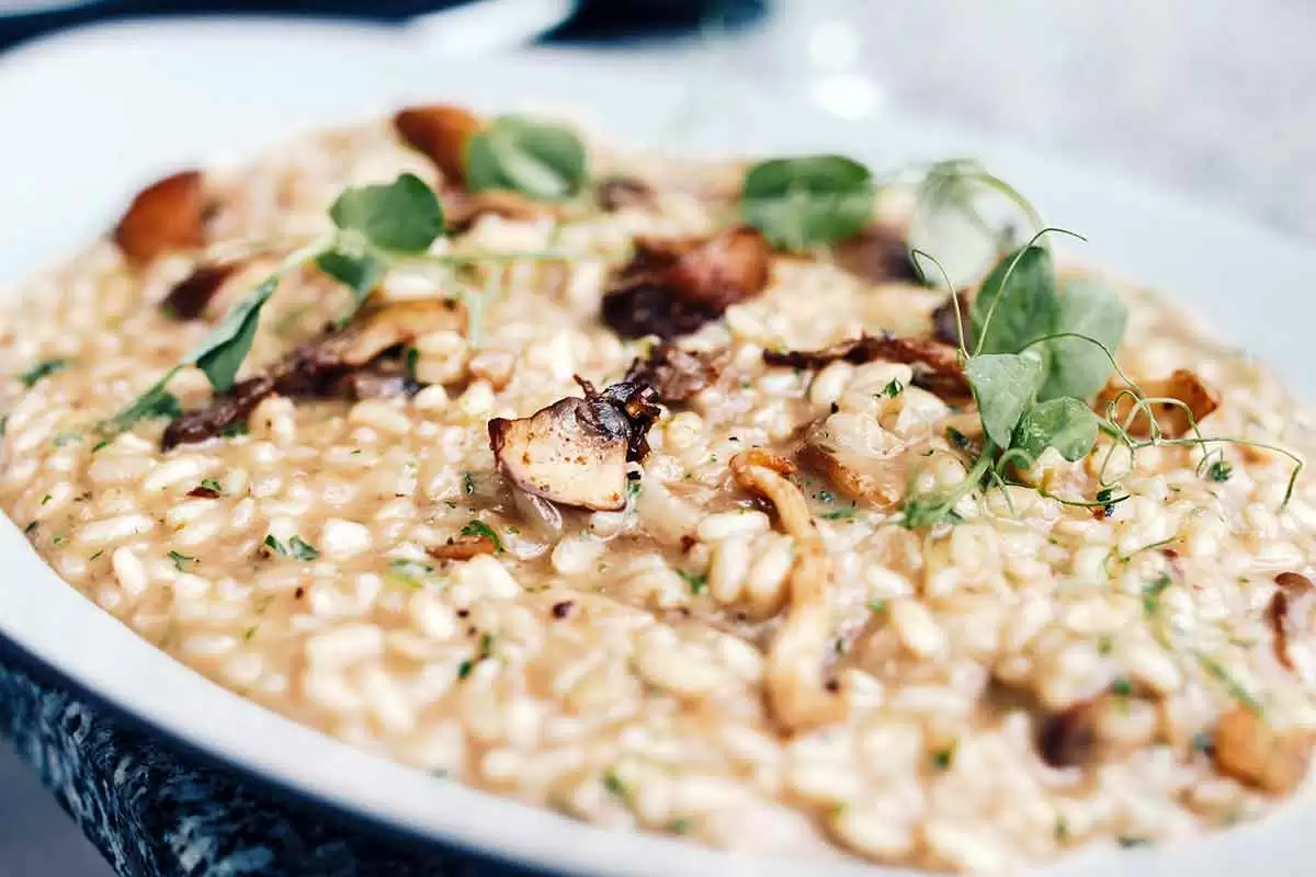 Springtime Mushroom Leek Risotto (Gluten-Free)