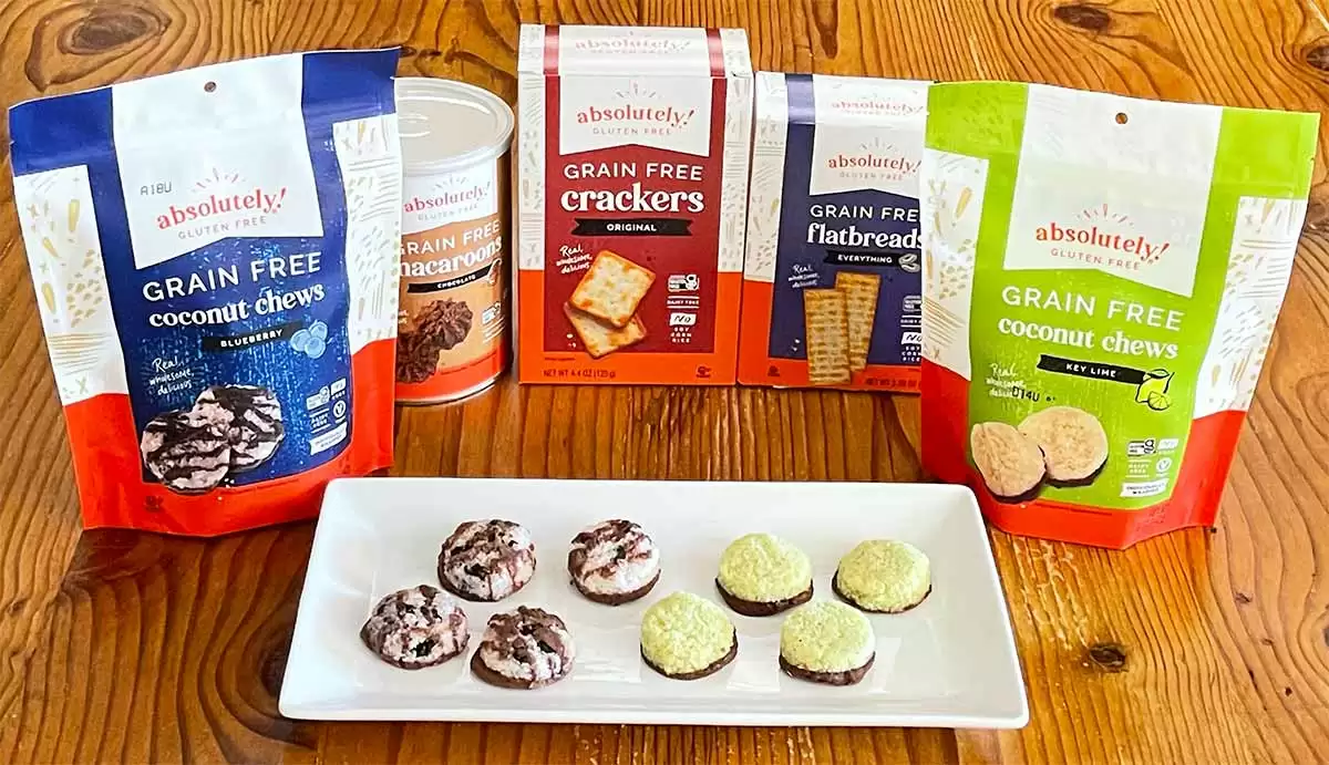 More information about "absolutely! Gluten Free Grain Free Coconut Chews, Macaroons, Crackers & Flatbreads"