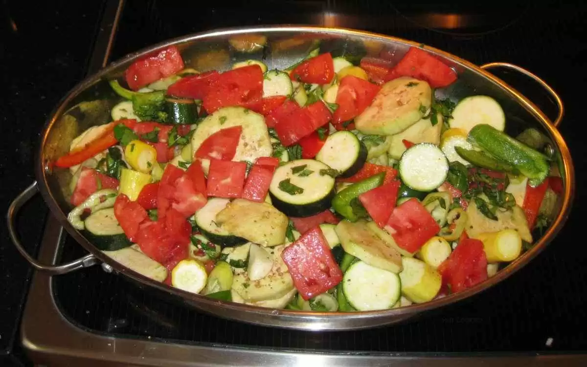 Summer Vegetable Ratatouille (Gluten-Free) - Ratatouille uncooked. Image: CC BY-SA 2.0--bnilsen
