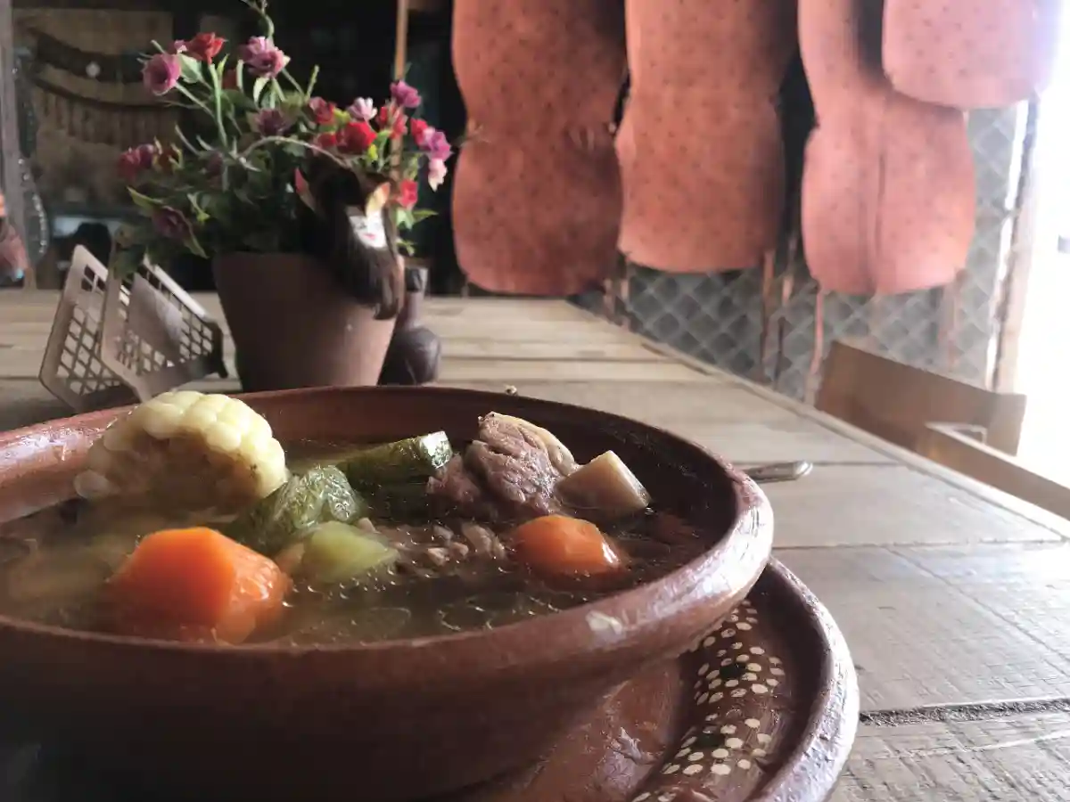 Mexican-style Gluten-Free Caldo de Res Beef Soup with Vegetables