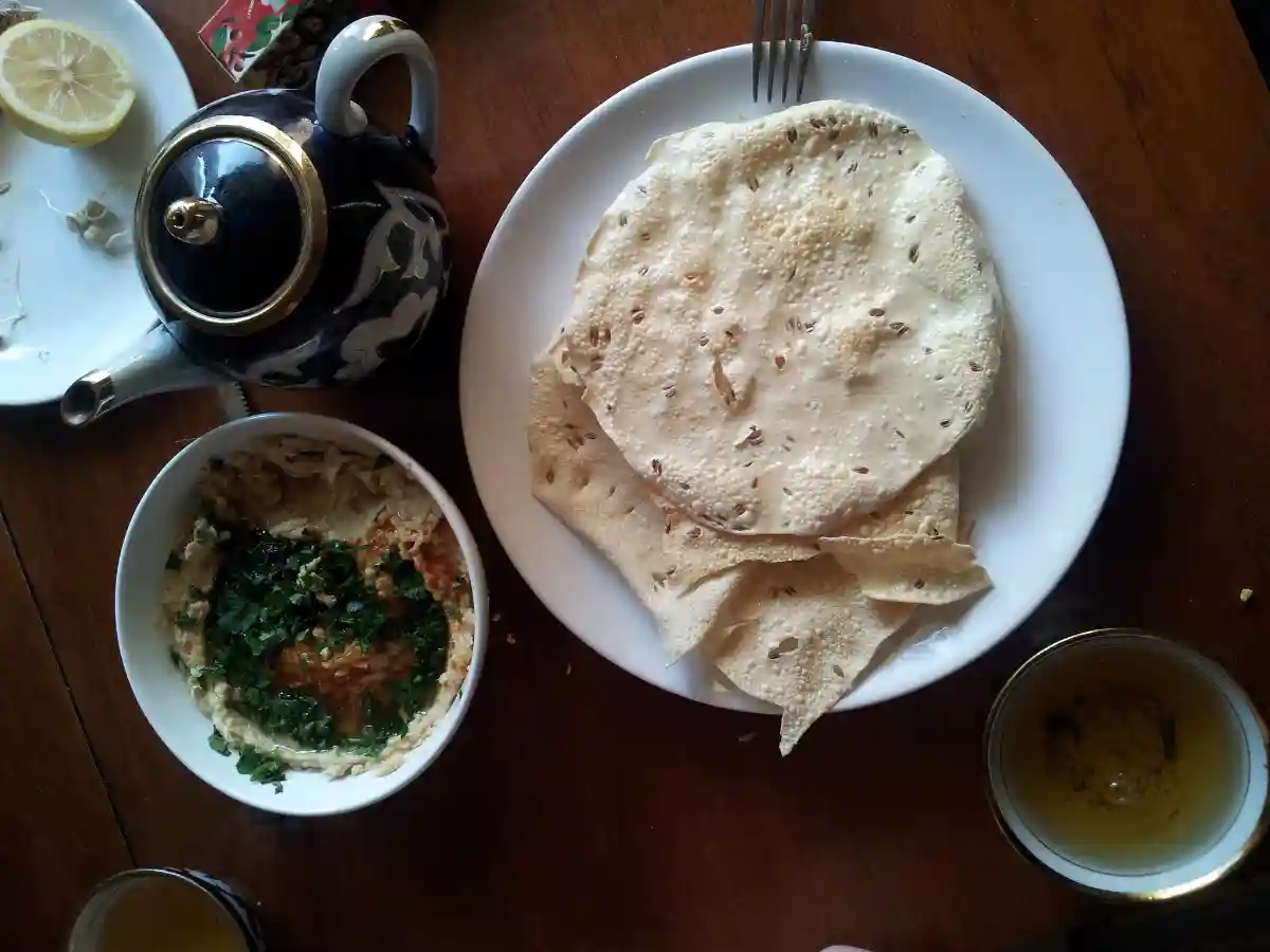 Navigating the Gluten-Free Maze: Pitfalls of Dining Out with Celiac Disease - Hummus, papadum and uzbek tea <3 by Aleksandr Zykov is licensed under CC BY-SA 2.0.