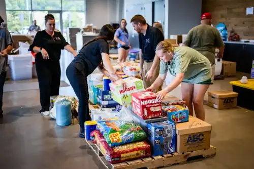 Gluten-Free Diet Challenges in Post-Hurricane Relief Efforts - Hurricane Helene Relief by Greenville, NC is marked with Public Domain Mark 1.0.