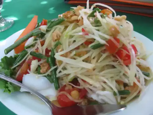 Study on Early Dietary Fiber Intake and Celiac Disease Risk (+Video) - Sripraphai: Papaya Salad by Jeffrey_Allen is licensed under CC BY 2.0.++ Watch the Video ++