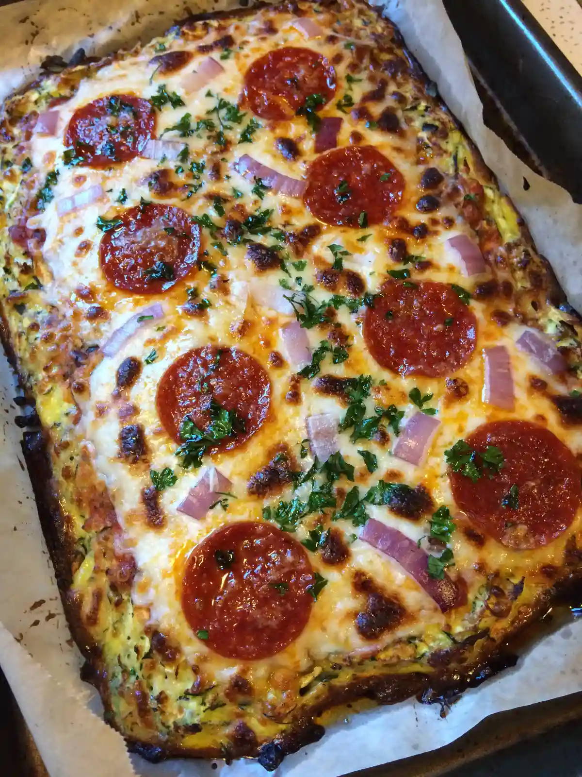 More information about "Gluten-Free Zucchini Crust Breakfast Pizza"