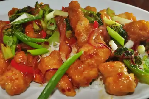Easy Gluten-Free Sweet and Sour Chicken: A Takeout Classic Made Safe at Home - Mmm...sweet 'n sour chicken by jeffreyw is licensed under CC BY 2.0.