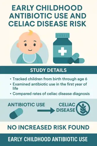 Do Early Antibiotics Raise Celiac Risk? New Study Says No (+Video) - Image: Celiac.com ++ Watch the Video ++