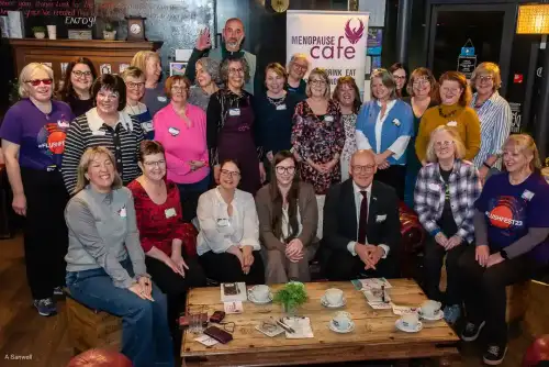 Why Perimenopause Can Make Celiac Symptoms Harder to Control - Menopause Cafe Perth, March 2025 by Andrew Sanwell is licensed under CC BY-SA 4.0.