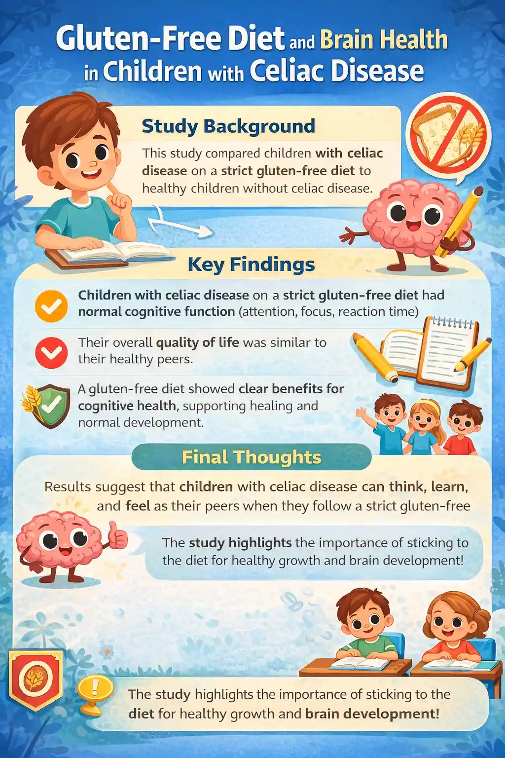 More information about "Study Finds Gluten-Free Diet Supports Brain Function in Children With Celiac Disease (+Video)"